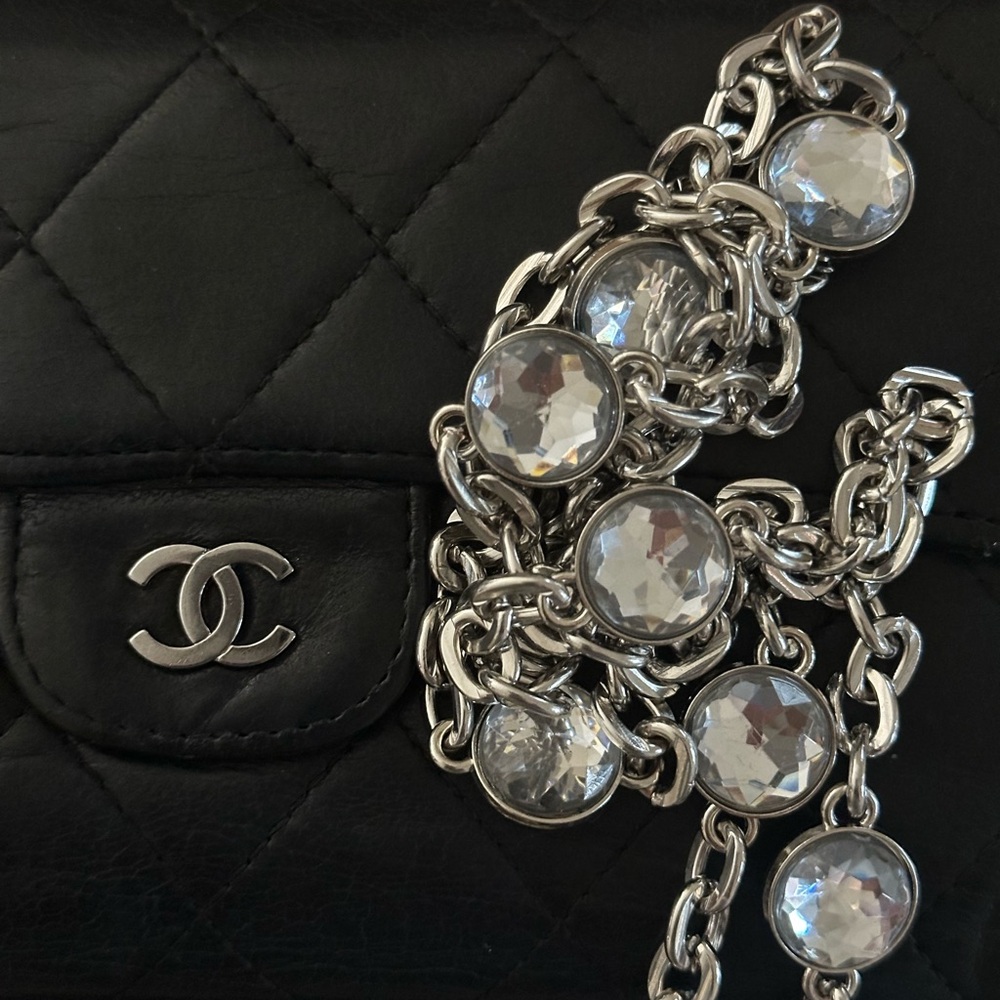 24 hr sale Chanel  Lambskin Classic Flap Wallet with coa box unbranded chain - Picture 5 of 14